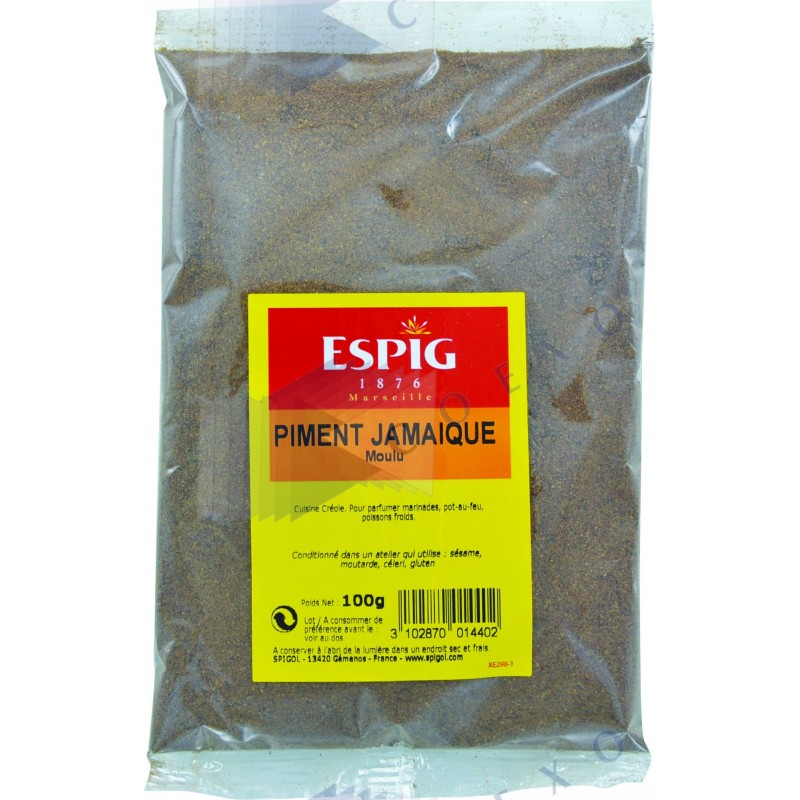 PIMENT JAMAIQUE MOULU - Sachet 100g -