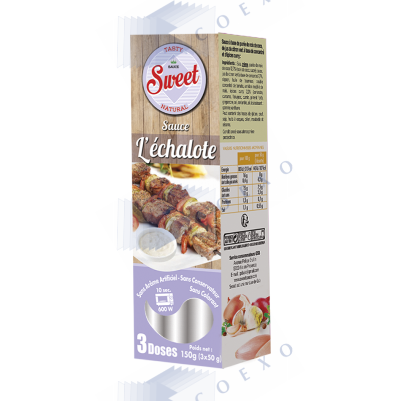 SAUCE CREME ECHALOTTE - Sweet - 150g (3 * 50g) SAUCE CREME ECHALOTTE - Sweet - 150g (3 * 50g)