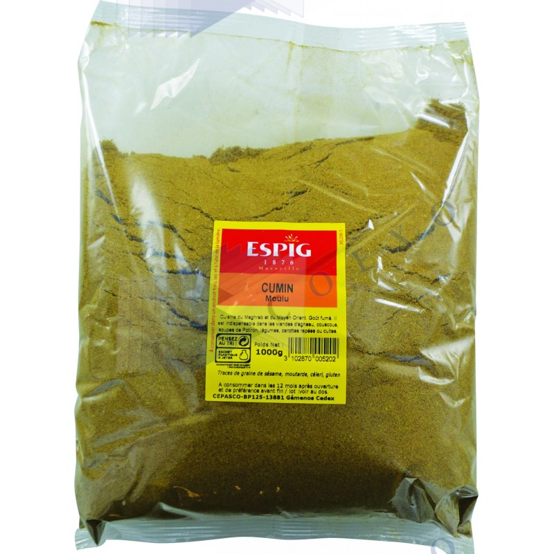 CUMIN MOULU - Poche 1kg -